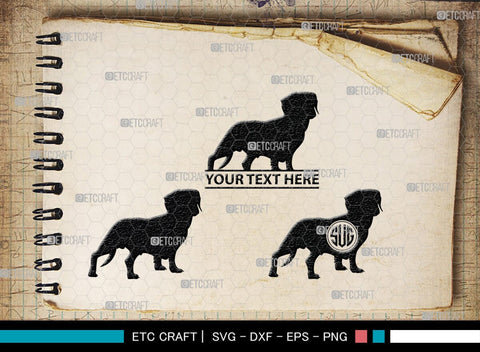 Dachshund Dog Monogram, Dachshund Dog Silhouette, Dachshund Dog SVG, Dachshund Svg, Dog Svg, SB00249 SVG ETC Craft 