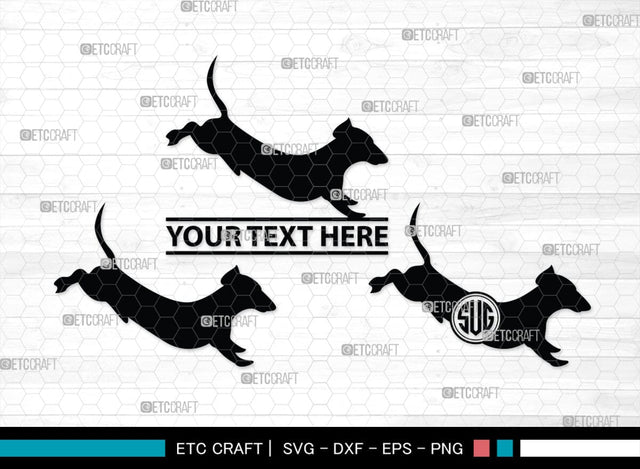 Dachshund Dog Monogram, Dachshund Dog Silhouette, Dachshund Dog SVG, Dachshund Svg, Dog Svg, SB00249 SVG ETC Craft 
