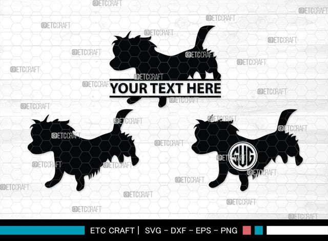 Dachshund Dog Monogram, Dachshund Dog Silhouette, Dachshund Dog SVG, Dachshund Svg, Dog Svg, SB00249 SVG ETC Craft 