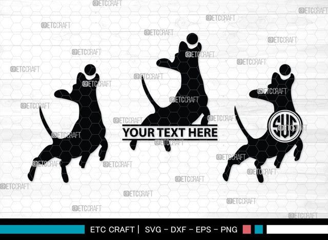 Dachshund Dog Monogram, Dachshund Dog Silhouette, Dachshund Dog SVG, Dachshund Svg, Dog Svg, SB00249 SVG ETC Craft 