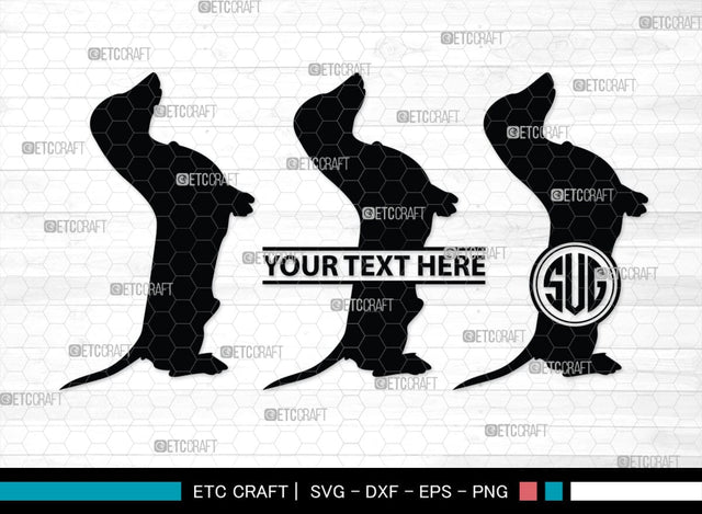 Dachshund Dog Monogram, Dachshund Dog Silhouette, Dachshund Dog SVG, Dachshund Svg, Dog Svg, SB00249 SVG ETC Craft 