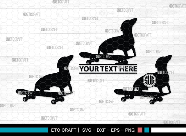 Dachshund Dog Monogram, Dachshund Dog Silhouette, Dachshund Dog SVG, Dachshund Svg, Dog Svg, SB00249 SVG ETC Craft 