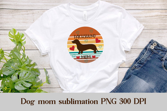 Dachshund mom | Dog mom PNG Sublimation Svetana Studio 