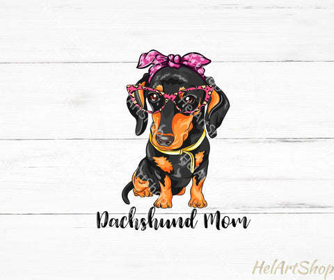Dachshund Mom Png, Sublimation Png Sublimation _HelArtShop_ 