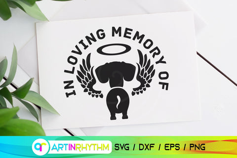 Dachshund Pet Dog Memorial SVG SVG Artinrhythm shop 