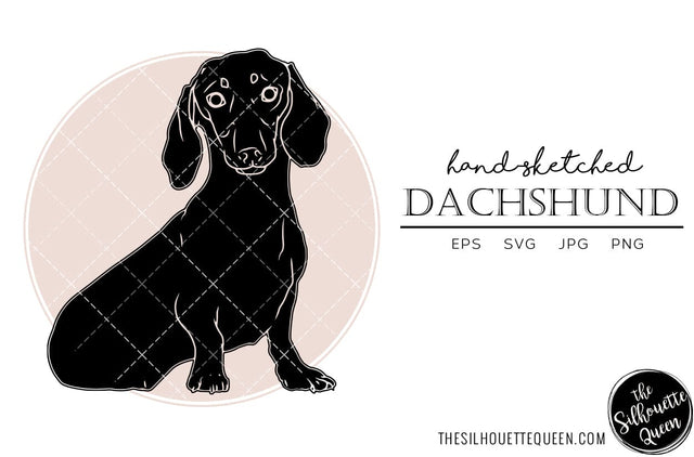 Dachshund Sketch SVG Loveleen Kaur 