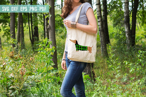 Dachshund SVG | Dog SVG | Buffalo Plaid SVG | Christmas SVG SVG Irina Ostapenko 