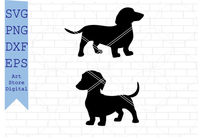 Dachshund SVG, Wiener Dog SVG, Dachshund Vector, Dachshund Silhouette SVG Artstoredigital 