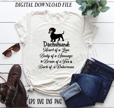 Dachshund t shirt svg, Dachshund svg, Dog t shirt svg, dog lover svg, pet animal svg, dog lover t shirt, Dachshund funny quote SVG Isabella Machell 