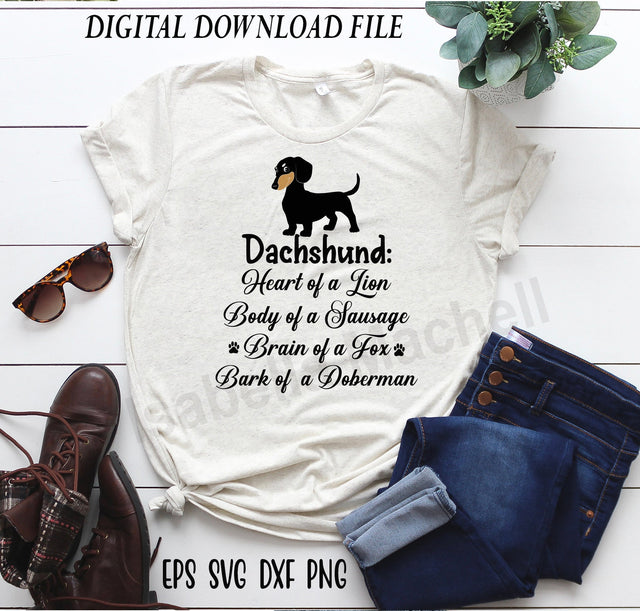 Dachshund t shirt svg, Dachshund svg, Dog t shirt svg, dog lover svg, pet animal svg, dog lover t shirt, Dachshund funny quote SVG Isabella Machell 