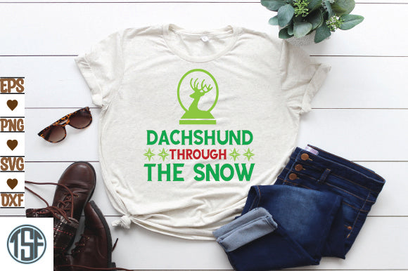 Dachshund Through The Snow SVG thesvgfactory 