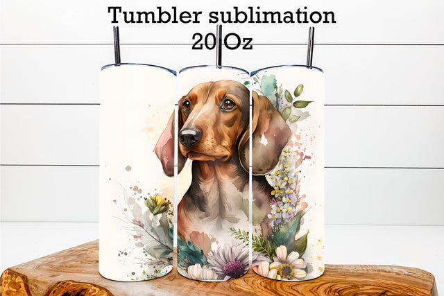 Dachshund tumbler | Dog tumbler sublimation Sublimation Svetana Studio 