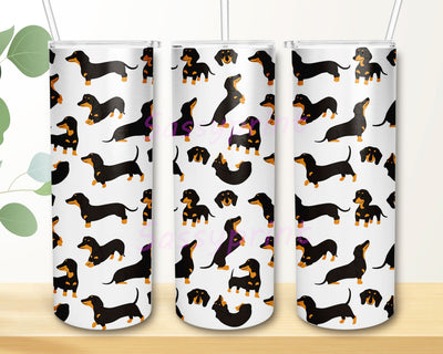 Dachshund Valentines Hearts Dog Sublimation Designs Downloads, Dachshund 20 oz Skinny Tumbler Designs, Dachshund Valentines Sublimation Design Sublimation sassyprint 