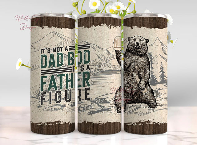 Dad 20 oz Skinny Tumbler Sublimation Design, Instant Digital Download PNG, Father's Day Tumbler Wrap PNG Gift For Dad Sublimation WillowSageDesign 