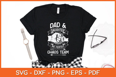 Dad And Daughter The Perfect Chaos Team Fathers Day Svg Cutting File SVG Helal 