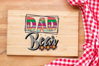 Dad Bear Sublimation SVGArt 