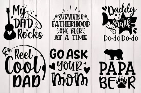 Dad Bundle svg - Father's Day - Funny Dad Shirt Designs SVG Svgcraft 