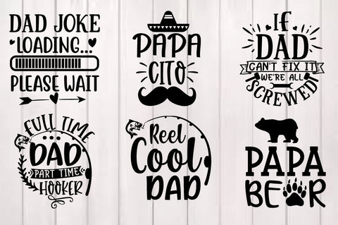 Dad Bundle svg - Father's Day - Funny Dad Shirt Designs SVG Svgcraft 