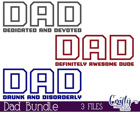 Dad Bundle Svg - Father's Day Svg - Dad Life Svg - Dad Gift Svg SVG Crafty Mama Studios 