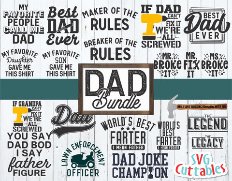 Dad Bundle SVG Svg Cuttables