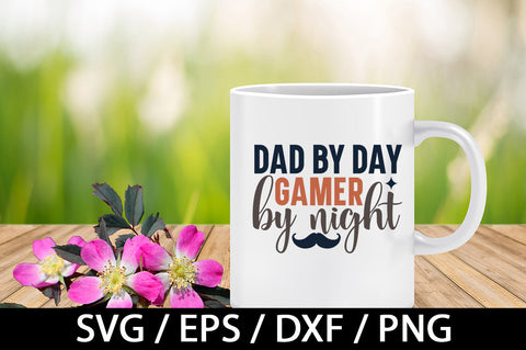 Dad by day gamer by night svg SVG akazaddesign 