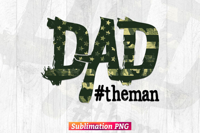 Dad Camouflage Leopard Father's Day T shirt Tumbler Design Sublimation Png File Sublimation DesignDestine 