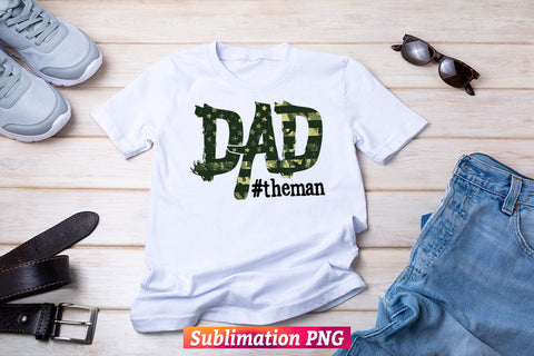 Dad Camouflage Leopard Father's Day T shirt Tumbler Design Sublimation Png File Sublimation DesignDestine 