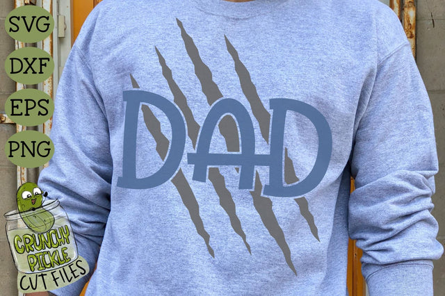 Dad Claw Marks / Dog / Cat / Wolf / Bear / Tiger SVG File SVG Crunchy Pickle 