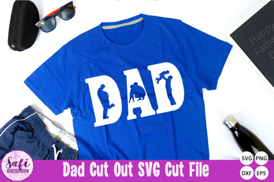 Dad Cut Out SVG Cut File SVG Safi Design 