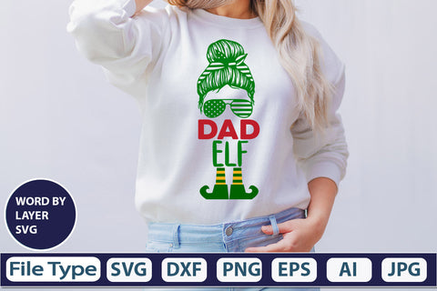 Dad Elf SVG Cut File SVG DesignPlante 503 