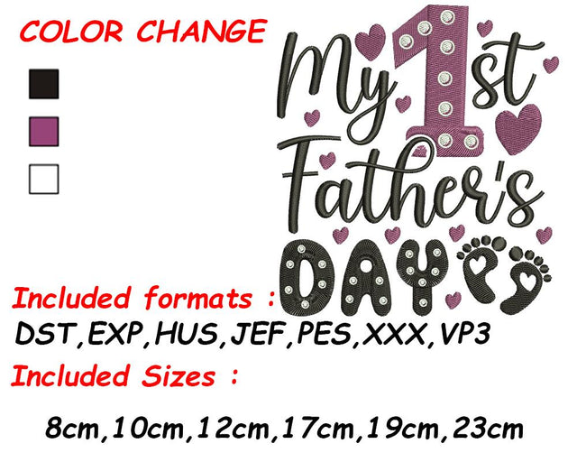 Dad Embroidery, Father's Day. Fathers Day, New Dad, Kid Embroidery, Cool Gift for Father, Fathers Day 2021 Embroidery/Applique DESIGNS SVG Digital Designer 