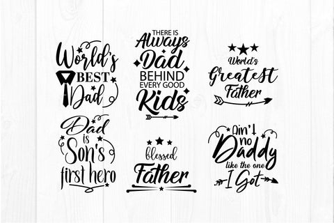 Dad father day quote svg bundle SVG vectorbundles 