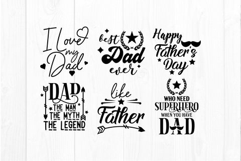 Dad father day quote svg bundle SVG vectorbundles 