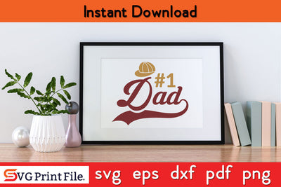Dad Father's Day T-Shirt Design SVG PNG CUT File SVG SVG Print File 