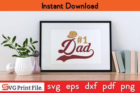 Dad Father's Day T-Shirt Design SVG PNG CUT File SVG SVG Print File 