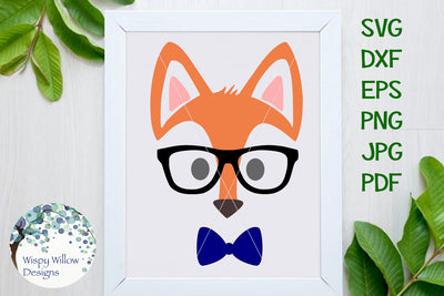 Dad Fox Face SVG Wispy Willow Designs 