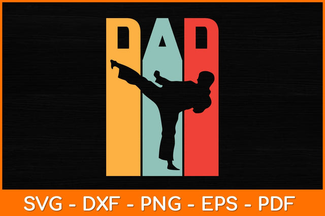 Dad Funny Vintage Taekwondo Svg Design SVG artprintfile 