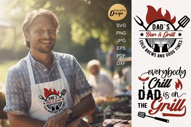 Dad Grill SVG | BBQ funny SVGs SVG Klava P 