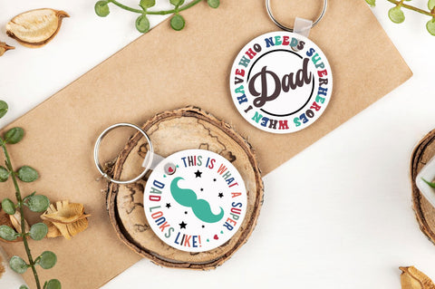 Dad Keychain SVG Bundle SVG DESIGNS DARK 