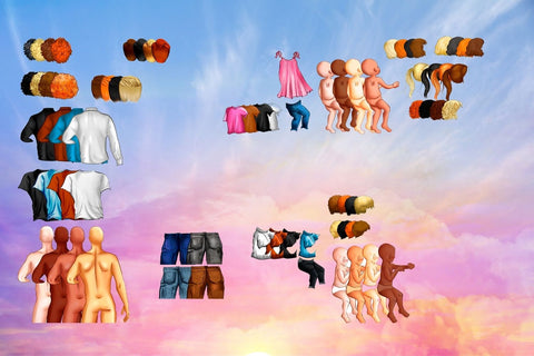 Dad & Kids Family Creator Clipart SVG SvgOcean 