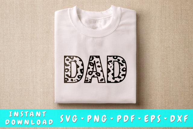 Dad Leopard Print SVG SVG HappyDesignStudio 