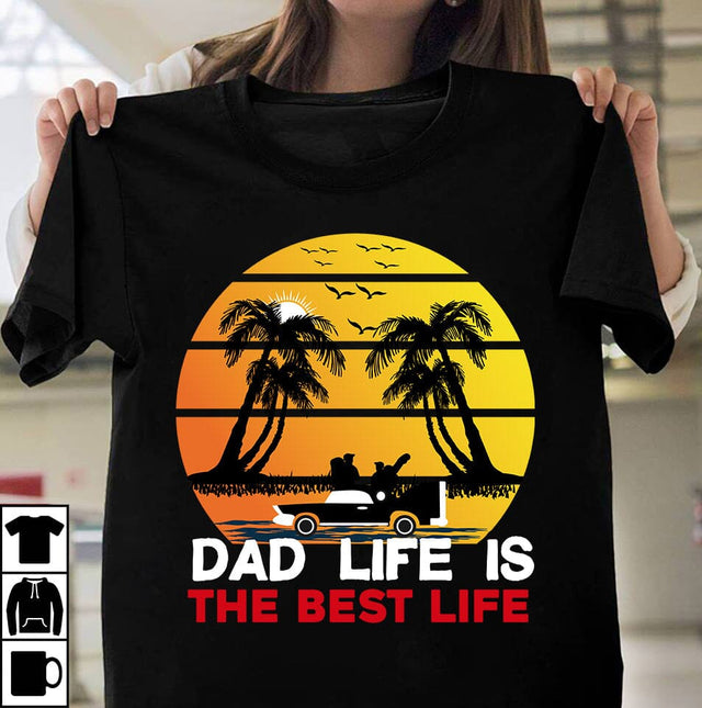 Dad Life is The Best Life SVG Cut File, Dad Life is The Best Life SVG Design, Father's Day SVG Design, Happy Father's Day SVG Cut File, Father's Day Sublimation Design, Dad SVG Bundle, Dad SVG Design Quotes , Dad Sublimation Design SVG BlackCatsMedia 