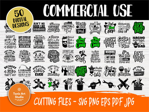 Dad Life SVG Bundle | Dad quotes Svg | Fathers Day Svg | Svg Cut Files | Dad Sign | Commercial Use | Best Dad Ever Svg | Funny Quotes SVG TonisArtStudio 