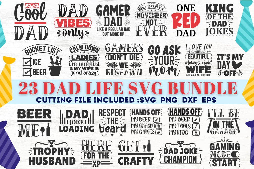 Dad Life SVG Bundle - So Fontsy