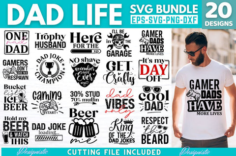 Dad Life SVG Bundle SVG DESIGNISTIC 