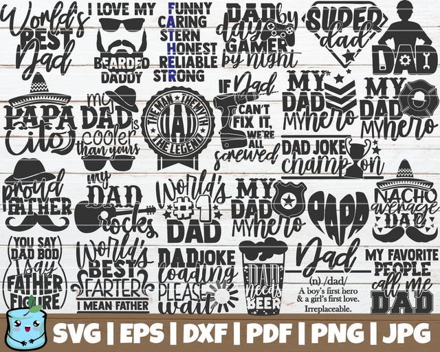 Dad Life SVG Bundle SVG MintyMarshmallows 