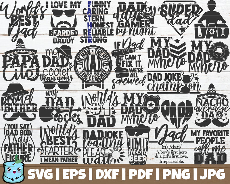 Dad Life SVG Bundle SVG MintyMarshmallows 