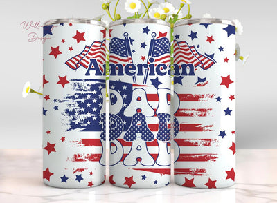 Dad Life USA American Dad Retro American Flag Father’s Day Sublimation WillowSageDesign 