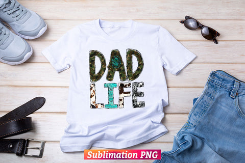 Dad Life Western Cowhide Gemstone Turquoise Fathers Day T shirt Tumbler Design Png Sublimation Files Sublimation DesignDestine 