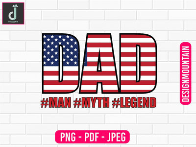 Dad man myth legend PNG Sublimation Design, Dad Bundle PNG, Father's Day png Sublimation Alihossainbd 